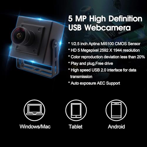 Camera Webcam: CODSOK USB Camera 5 Megapixel 2592x1944 – Close-up Detail