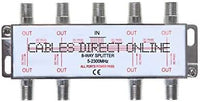 6 Way Bi-Directional 5-2300 MHz Coaxial Antenna Splitter for RG6 RG59 Coax Cable Satellite HDTV (6 Ports)