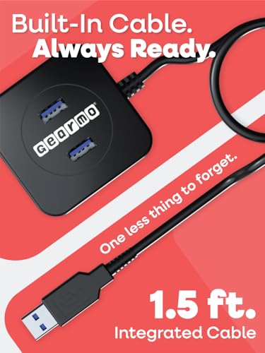 Ready Gearmo: Gearmo Compact 4 Port USB-A Hub Travel Ready – Packaging