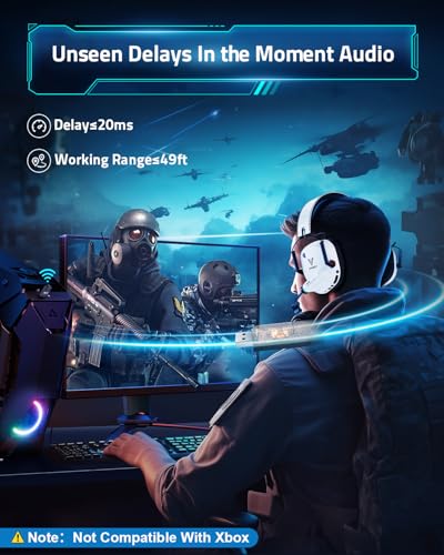 Gaming Vakedy: Vakedy Wireless Gaming Headset HW11 2.4GHz – Side View