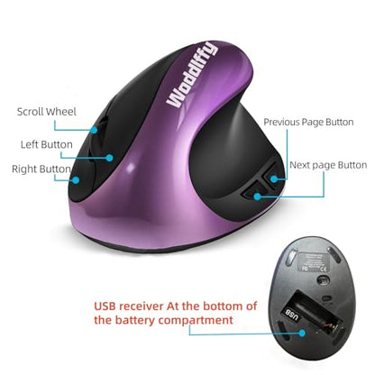 Mouse Woddlffy: Woddlffy Ergonomic Mouse Wireless Vertical – In Use