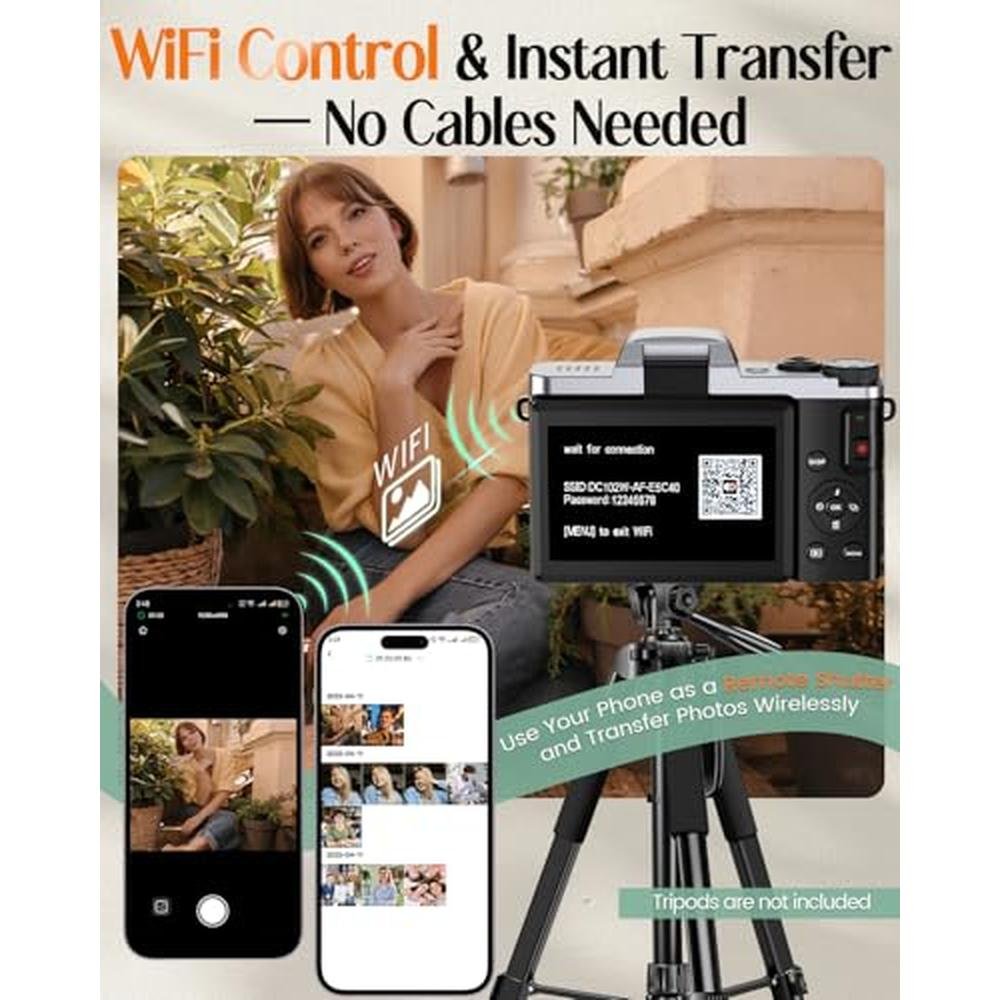 Camera Digital: 4K WiFi 64MP Autofocus Vlogging Camera – In Use
