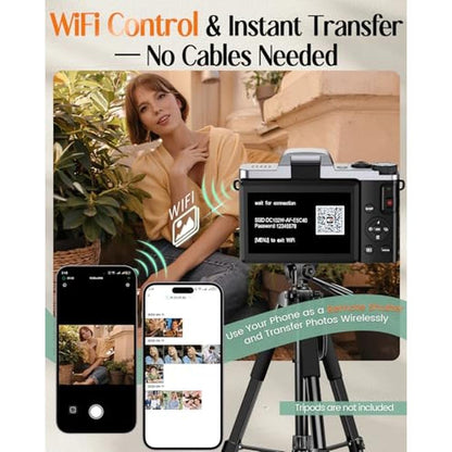 Camera Digital: 4K WiFi 64MP Autofocus Vlogging Camera – In Use