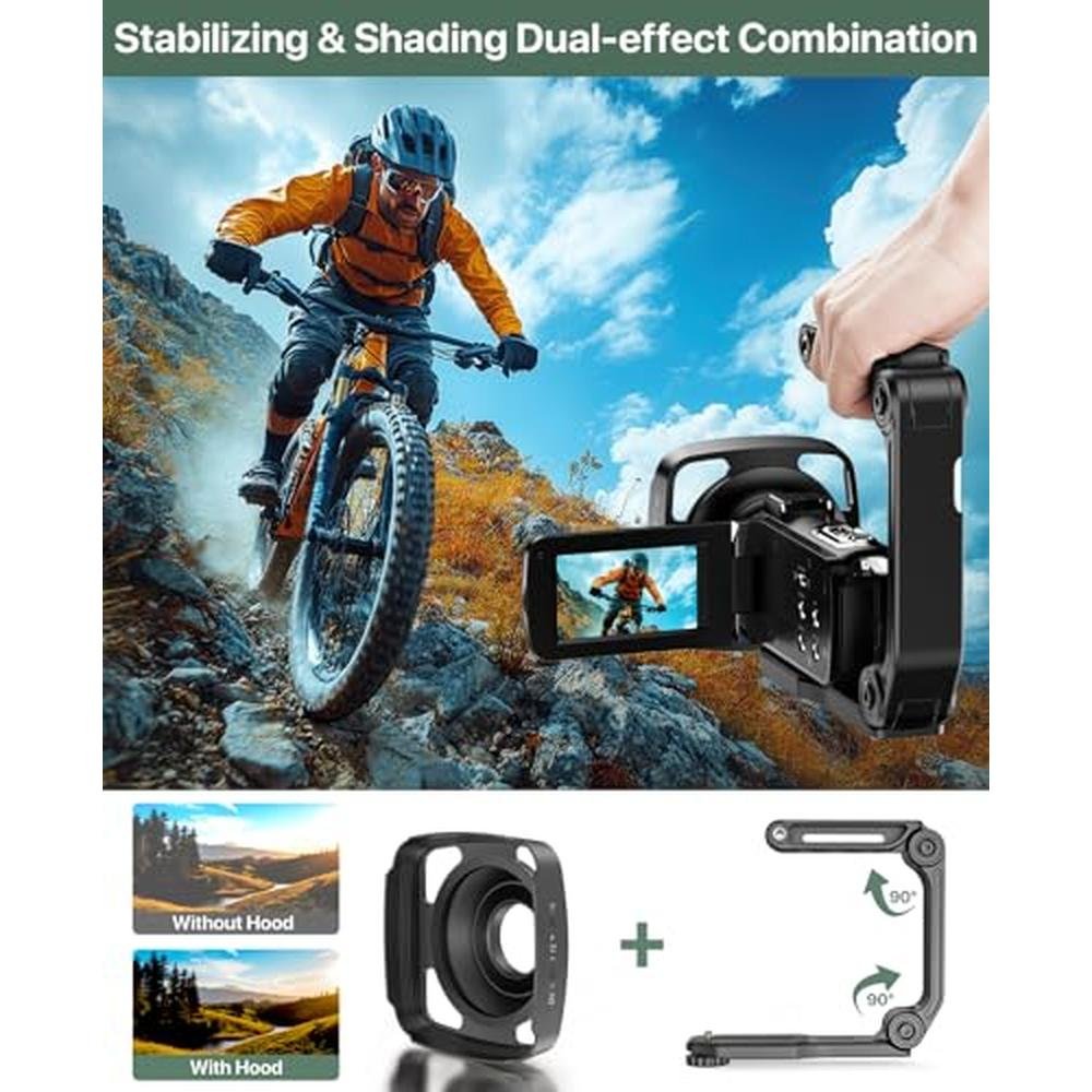Camera Video: 4K Video Camera Camcorder 64MP Vlogging Camera – In Use