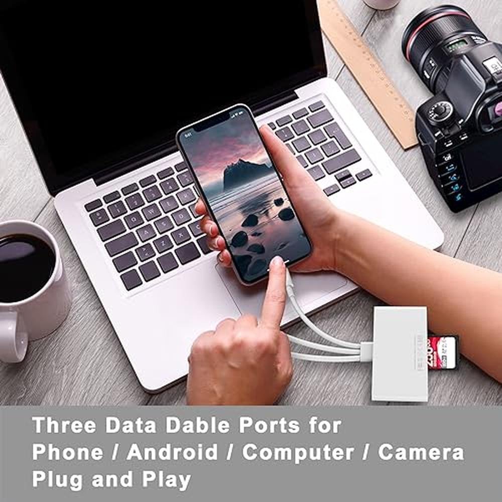 Reader Memory: 5-in-1 Memory Card Reader USB OTG Adapter – In Use