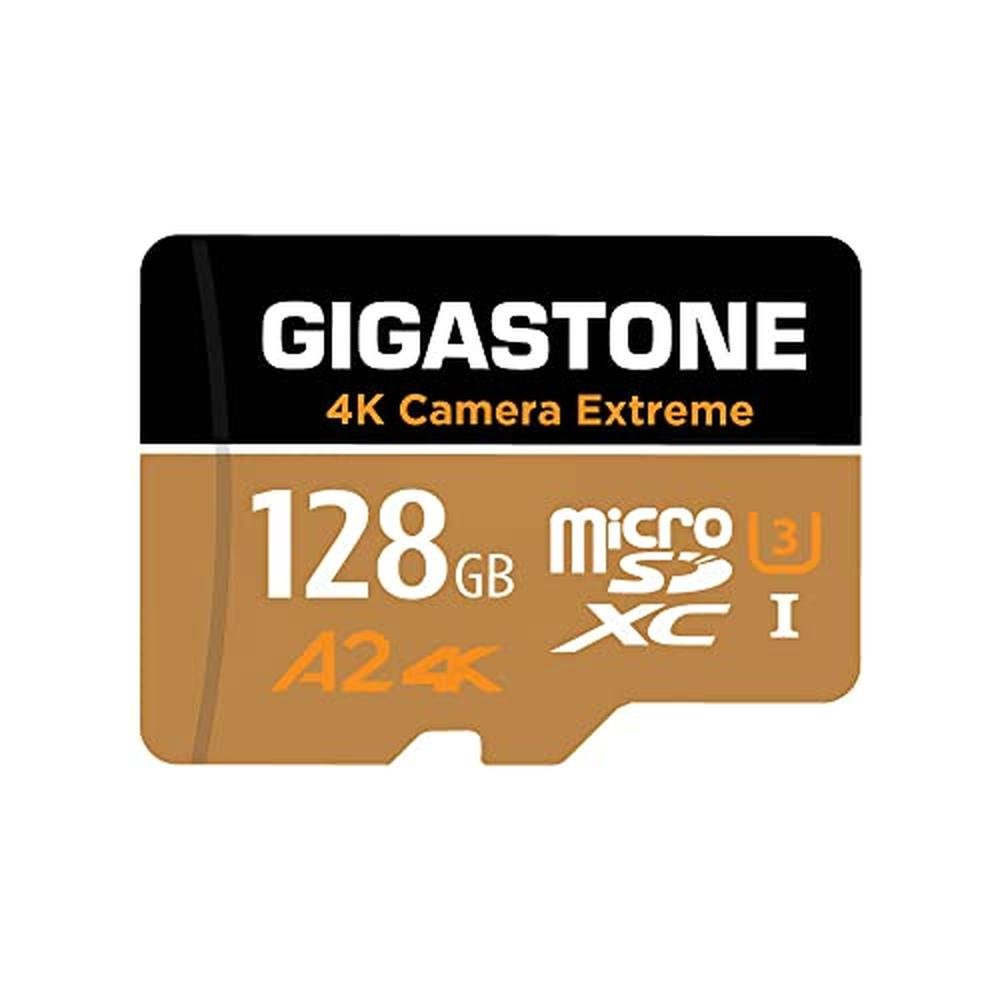 Micro SD Card: GIGASTONE 128GB 5 Years Data Recovery 4K – Front View