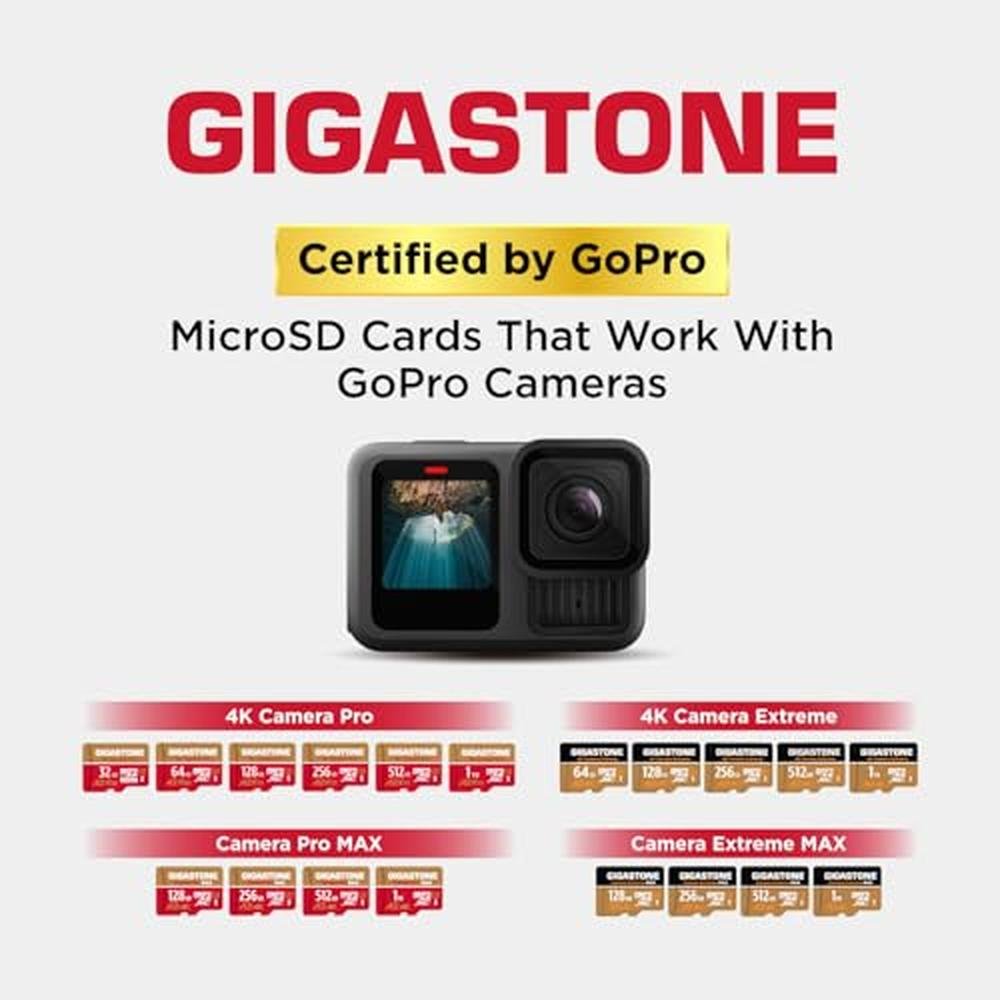 Micro SD Card: GIGASTONE 128GB 5 Years Data Recovery 4K – Packaging
