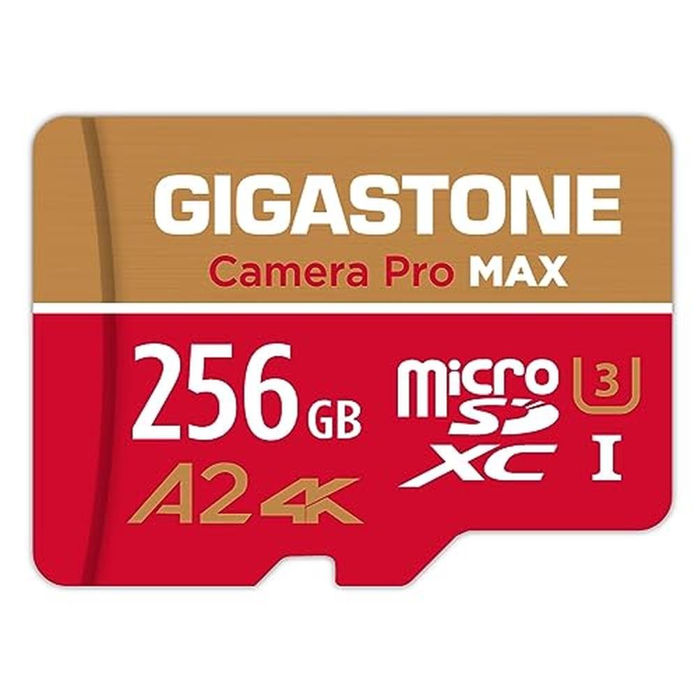 Camera Years: GIGASTONE 256GB Micro SD Card 4K Camera Pro – Front View