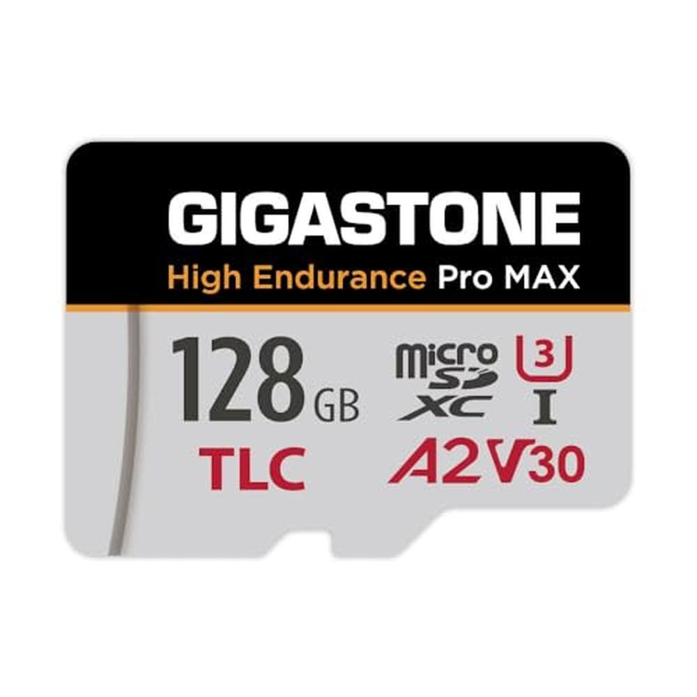 5 Yrs Free Data Recovery: GIGASTONE 128GB Micro SD Card TLC – Front View