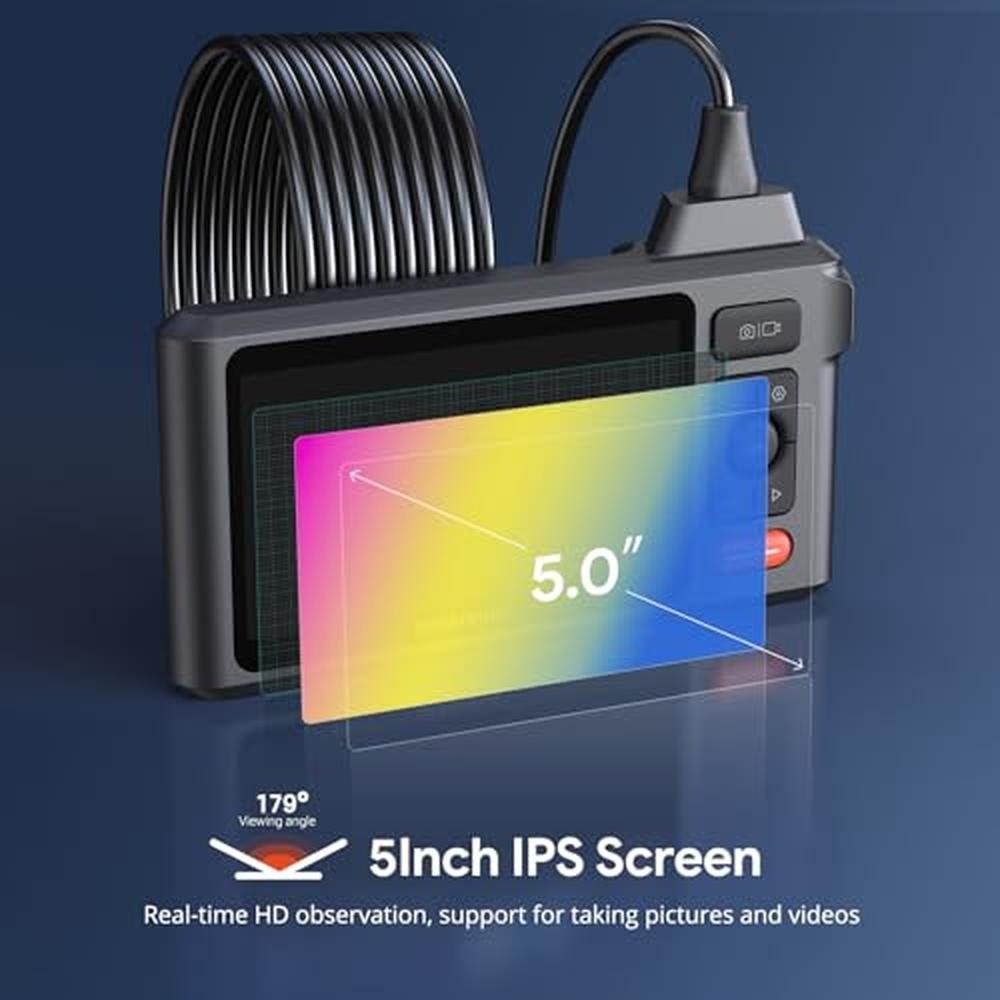 Sewer Inspection Camera: DEPSTECH 50FT 1080P Dual Lens – In Use