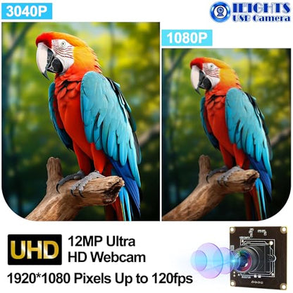 Camera 120fps: ELP-USB12MP01-V100 High-Speed USB Camera – Close-up Detail