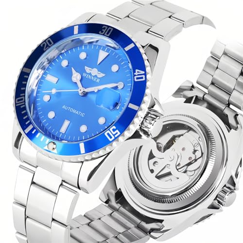 Mastop Men's Automatic Mechanical Watch – Side View