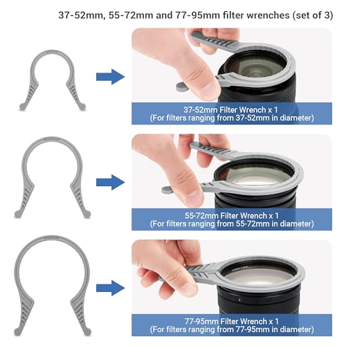 [Upgraded Version] 3 Packs Camera Lens Filter Wrench Kit – Side View