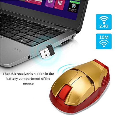 Mouse VSVABEFV: VSVABEFV Cool Wireless Mouse 2.4G Portable – Side View