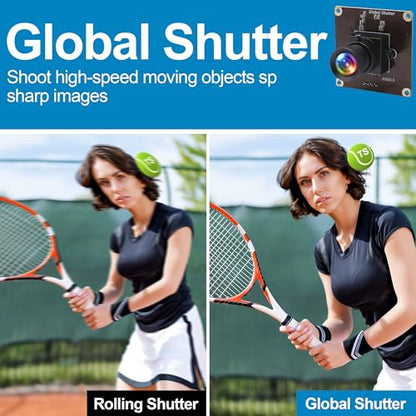 Camera Webcam: MMlove 1200P 90fps Global Shutter USB Camera – Close-up Detail