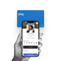 Linq Digital Business Card - Smart NFC Contact and Networking Card (Blue)