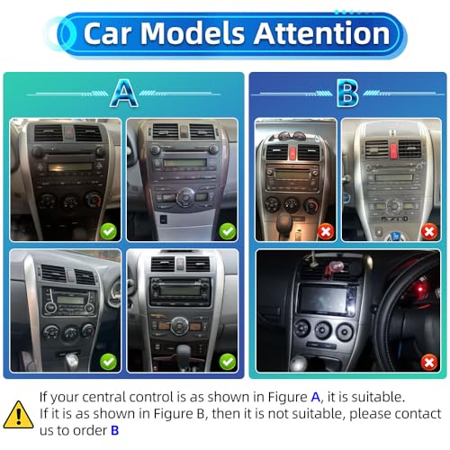 [8 CORE 4G+64G] for Toyota Corolla 2009-2013 Car Radio with – Side View
