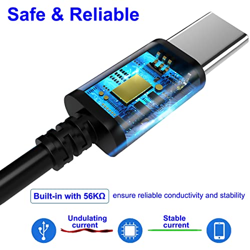1M USB Type C Charger Cable Extended 10mm Tip compatible – Close-up Detail