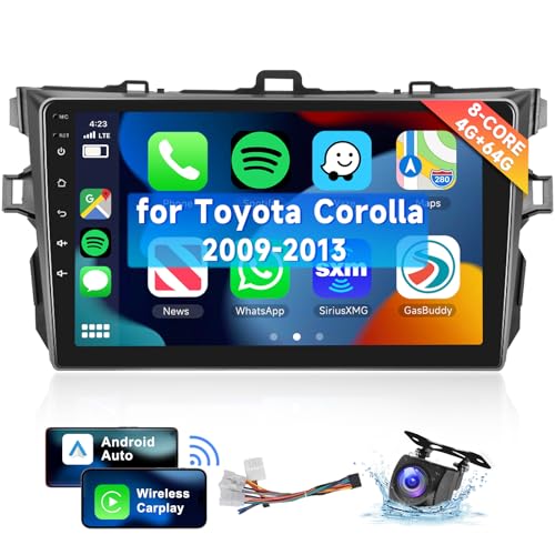 [8 CORE 4G+64G] for Toyota Corolla 2009-2013 Car Radio with – Front View