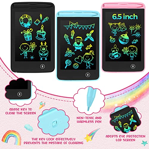 Zhehao 8 Pcs LCD Writing Tablet 6.5 Inch Colorful Drawing – Side View