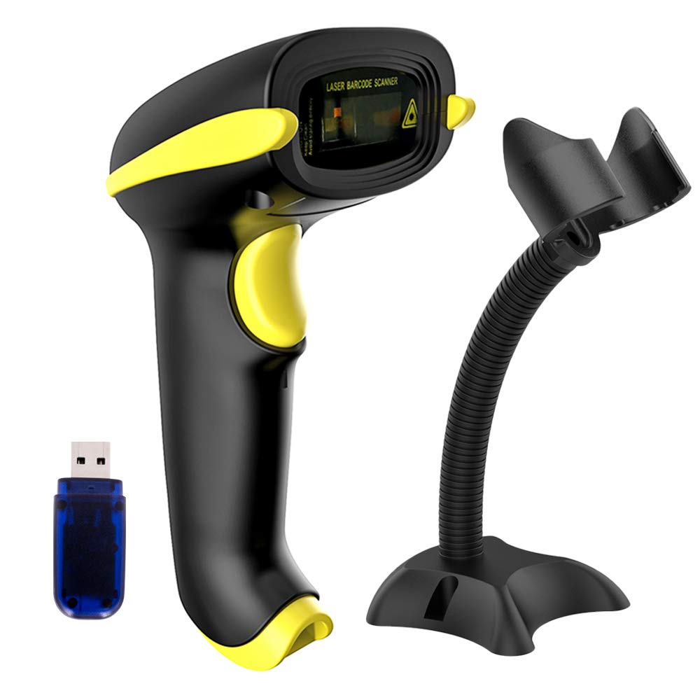 1D Bluetooth Barcode Scanner : NATAMO Wireless Barcode Scanner Supports Windows Android iOS Mac OS 1D Portable Handheld Cordless Barcode Reader Bar Code Scanner Work with iPad iPhone Android Phone Tablet Computer