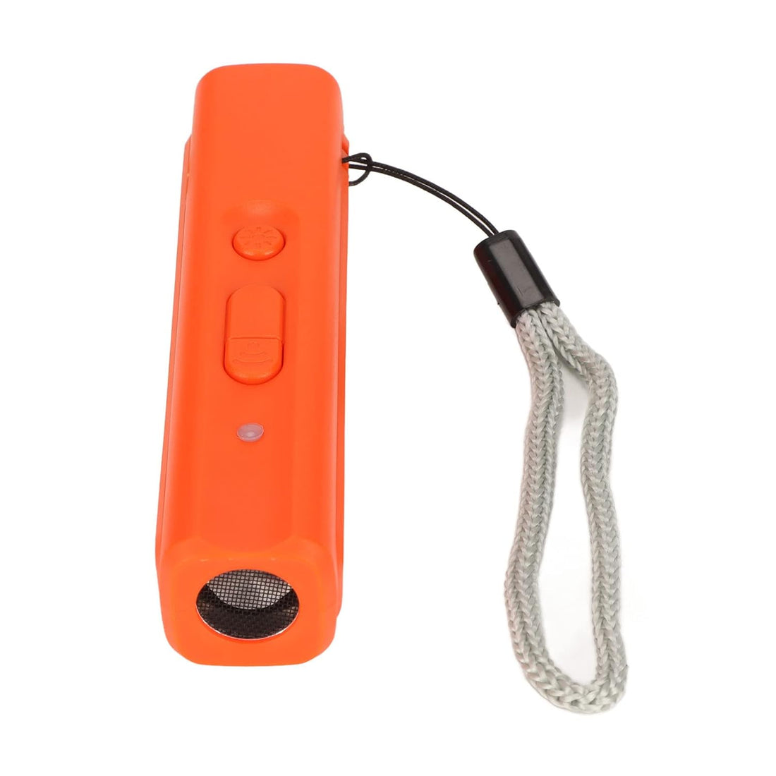 Hztyyier Dog Bark Deterrent Devices, Portable Safe Ultrasonic Dog Barking Control Devices Handheld 365NM Violet Light Beads with UV Violet Light Lanyard for Outdoor (Orange)