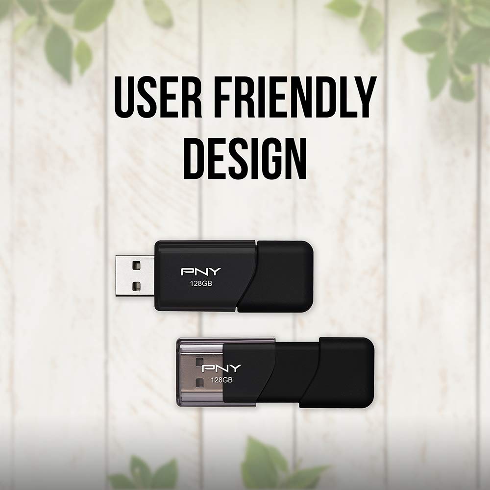 PNY Attache USB 2. 0 Flash Drive, 16GB / BLACK / 5 PACK (P-FD16GX5ATT03-MP)
