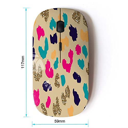 Kawaiimouse Optical: KawaiiMouse 2.4G Wireless Mouse Teal – Side View
