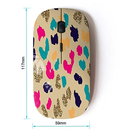 Kawaiimouse Optical: KawaiiMouse 2.4G Wireless Mouse Teal – Side View