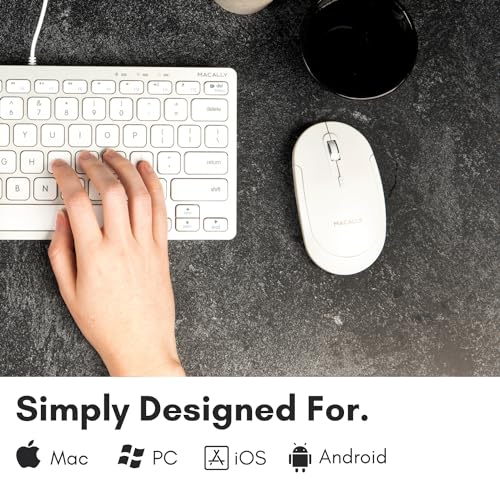 Macally Wireless Bluetooth Mouse – Side View