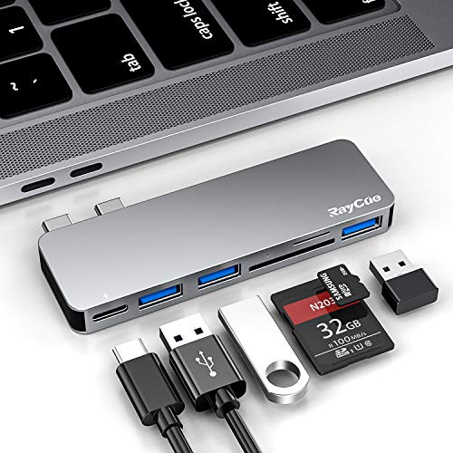 MacBook RayCue: 6-in-1 USB-C Hub for MacBook Pro and Air M1 – Front View