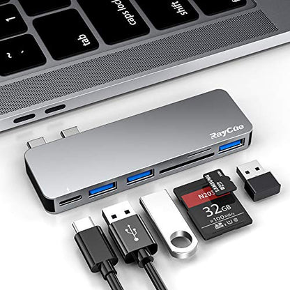 MacBook RayCue: 6-in-1 USB-C Hub for MacBook Pro and Air M1 – Front View