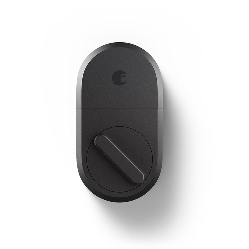 August Smart Lock, 3rd Gen technology - Dark Gray, Compatible with Alexa