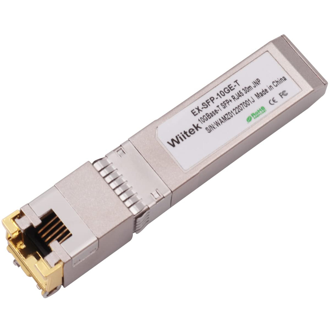 Wiitek SFP+ to RJ45 Copper Modules, 10GBase-T Transceiver Compatible for Juniper EX-SFP-10GE-T(Cat 6a/7 or Better, 30-Meter)
