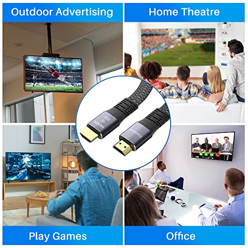 Flat HDMI Cable: 25 Feet 4K High-Speed Braided Cord – Packaging