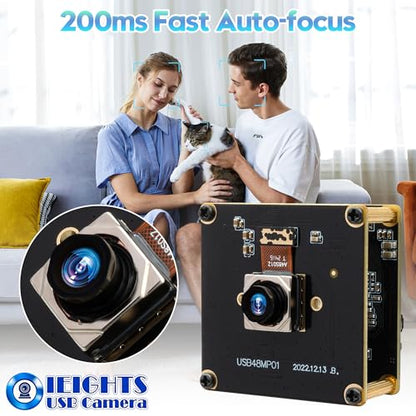 48MP Wide Angle USB Camera Module – Side View