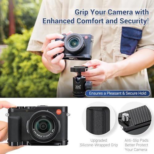 D-LUX8 Handgrip: L-Shape Bracket Handle for Leica D-LUX8 – Side View