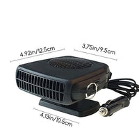 200W Car Fan Heater,2 in 1 Heating & Cooling Fan Portable Electric Heater Fan with Cigarette Lighter Plug 360 Degree Rotary Windscreen Defogger