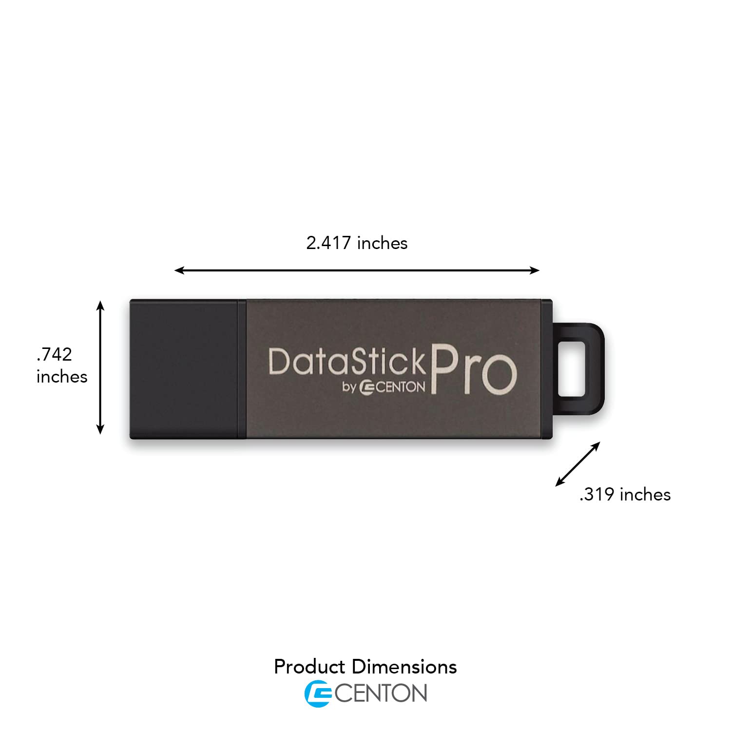 Centon DataStick USB 3.0 Flash Drive 128GB x 5, Gold Metallic (S1B-U3P16-128G-5)