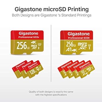 Gigastone 256Gb Micro Sd Card 2 Pack, 4K Game Pro, Microsdxc Memory Card For Nintendo-Switch, Gopro, Security Camera, Dji, Drone, Uhd Video, R/W Up To 100/60Mb/S, Uhs-I U3 A2 V30 C10