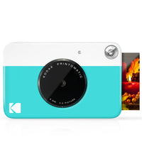 Kodak PRINTOMATIC Digital Instant Print Camera (Blue), Full Color Prints On Zink 2x3 Sticky-Backed Photo Paper - Print Memories Instantly