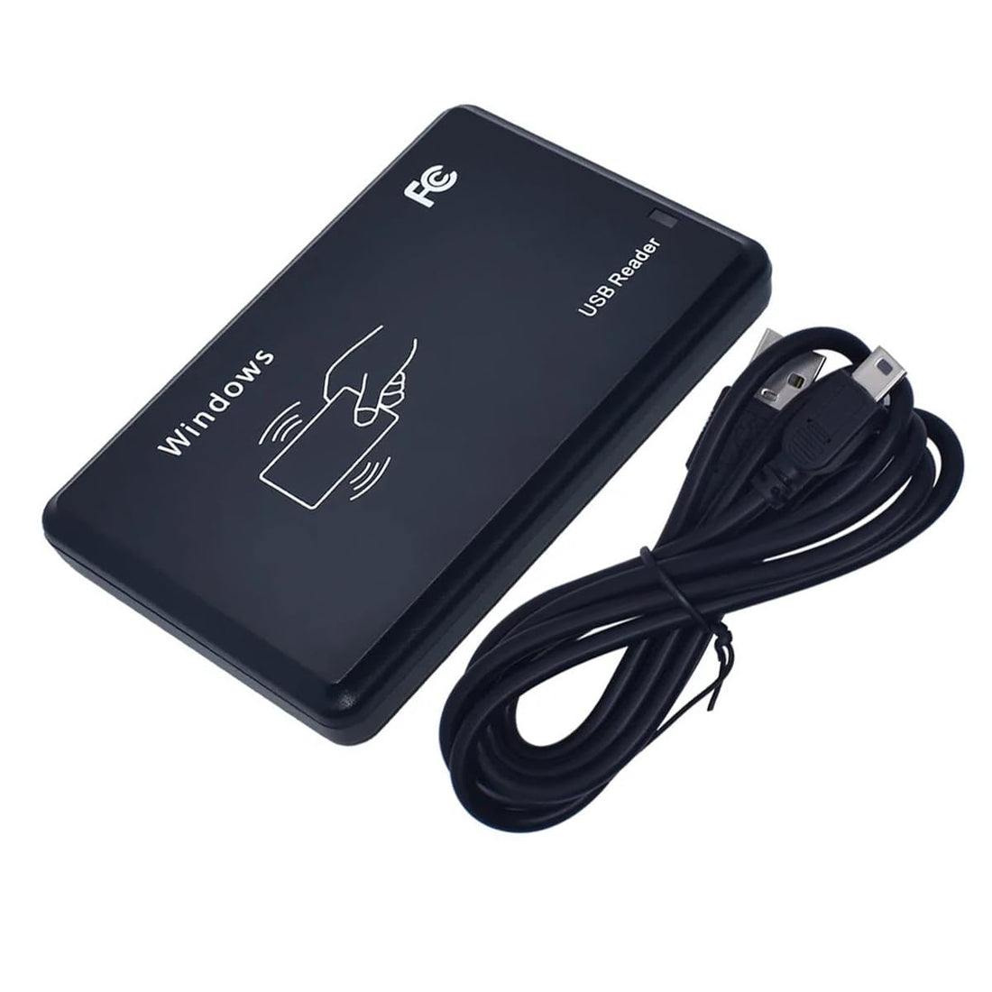 125Khz EM4100 USB RFID ID Card Reader Swipe Card Reader Plug and Play with Cable First 10 Digit