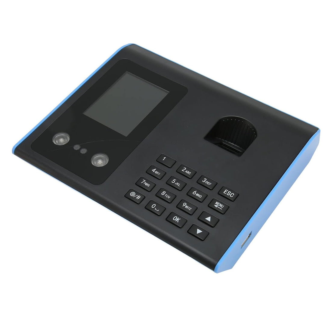 Biometric Employee Time Attendance Machine, Face Recognition 100-240v Free Facial Fingerprint Time Attendance Machine Software for Schools (US Plug)