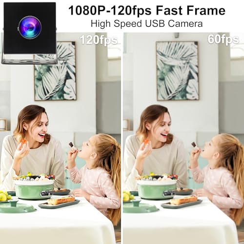 Camera Computer: ELP 1080P 120fps USB Fisheye Camera – Side View