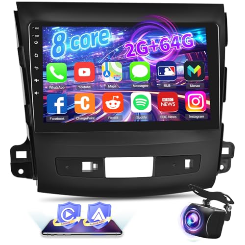 8 Core Android [2+64G] Car Stereo for Mitsubishi Outlander – Front View