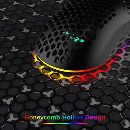 Mouse RGB: LexonElec AJ390 Gaming Mouse and Mousepad Combo – Packaging
