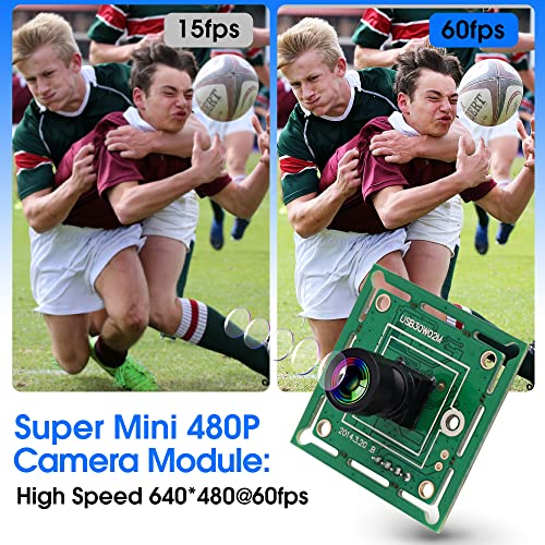 ELP VGA Super Mini Wide Angle USB Camera Module – Side View