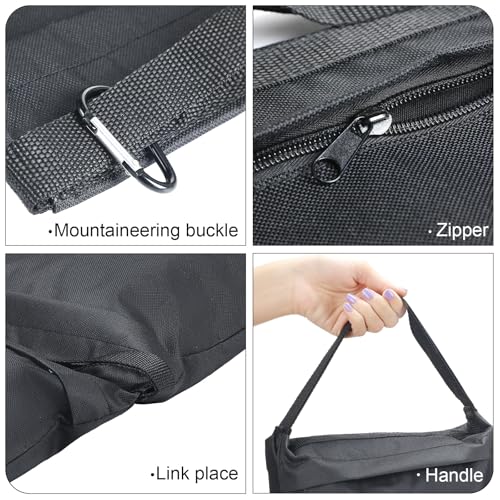 Hoteam 12 Sets Sandbag Outdoor Curtain Weighted Bags Sets – In Use