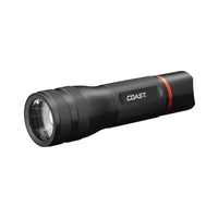 Coast G55R 1000 Lumen Pure Beam Focus USB-C Rechargeable Plus LED Flashlight, Black, Battery Included