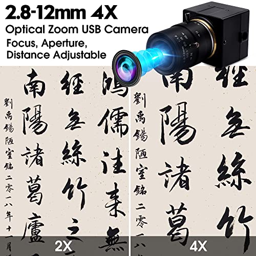 Camera Webcam: IFWATER 4K USB Camera 2.8-12mm 4X Varifocal – Close-up Detail